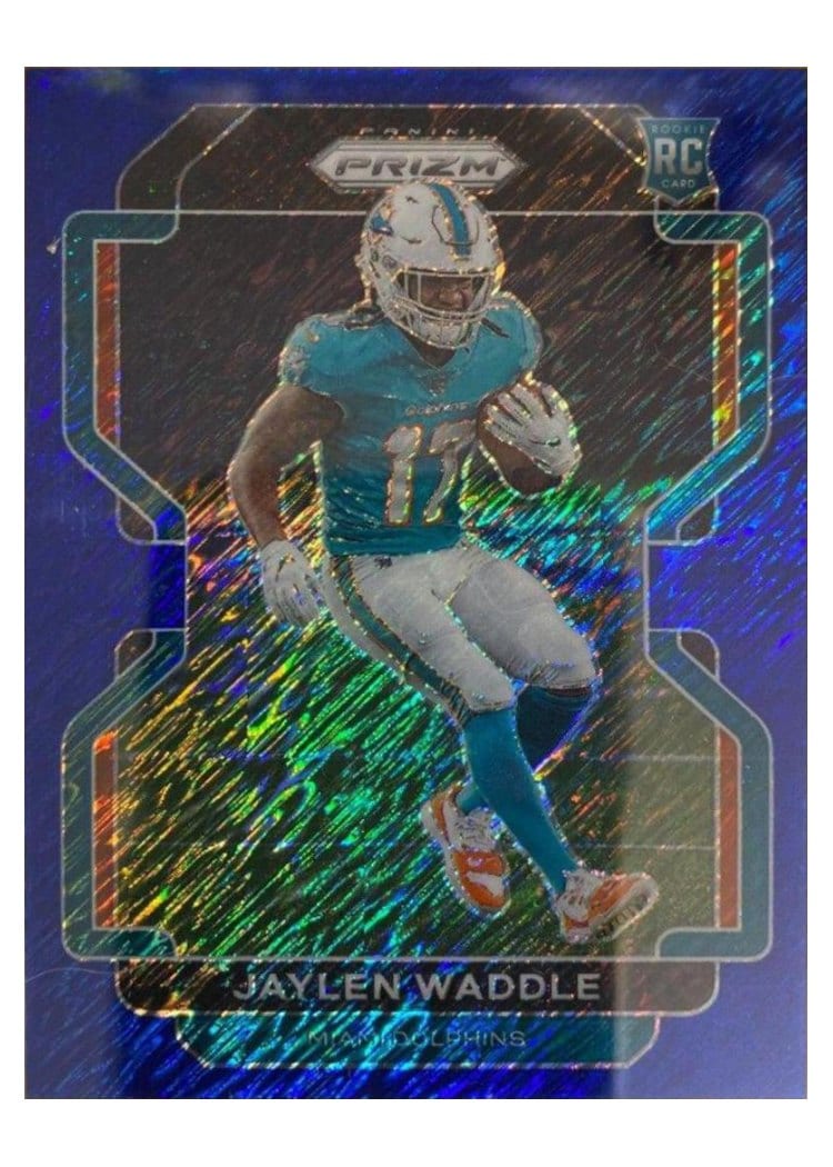 2021 Panini Prizm Base Set Jaylen Waddle #338 card