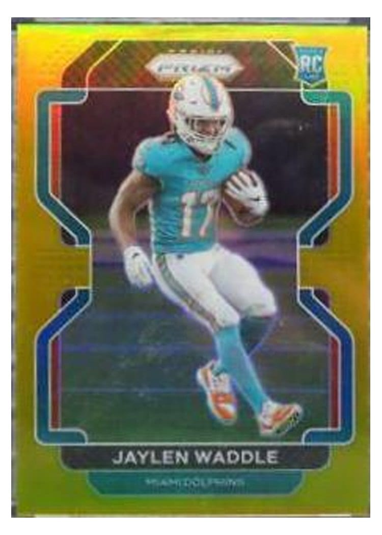 2021 Panini Prizm Base Set Jaylen Waddle #338 card
