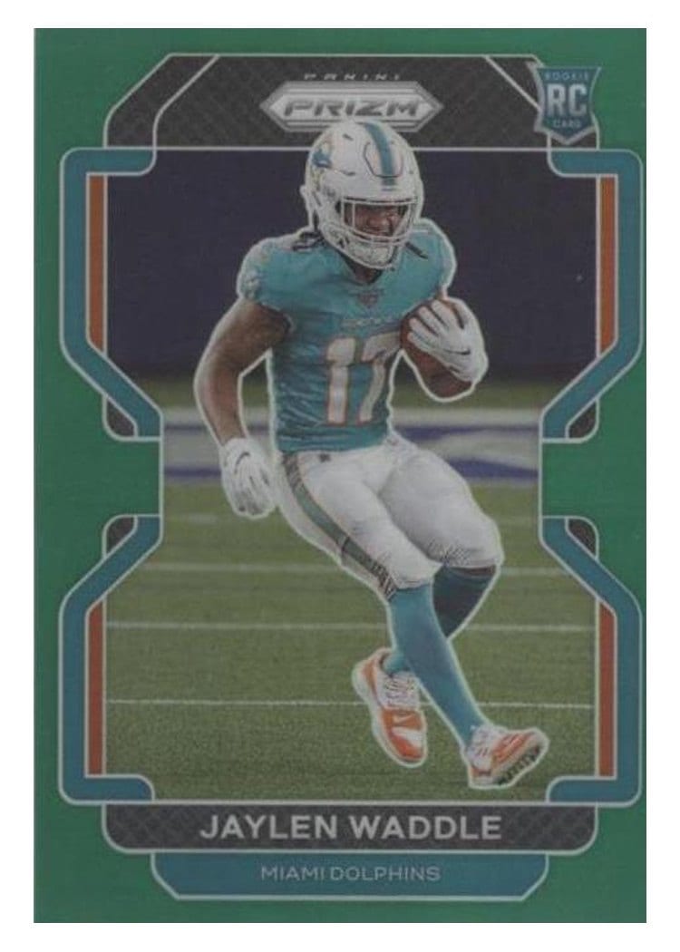 2021 Panini Prizm Base Set Jaylen Waddle #338 card