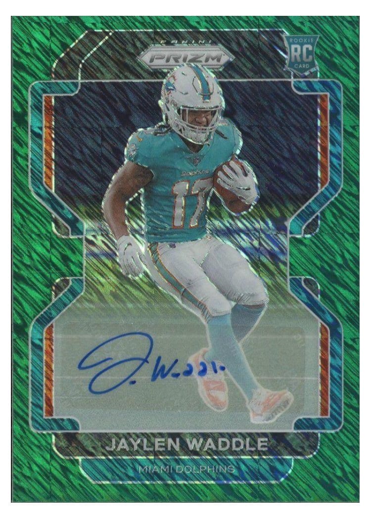 2021 Panini Prizm Base Set Jaylen Waddle #338 card