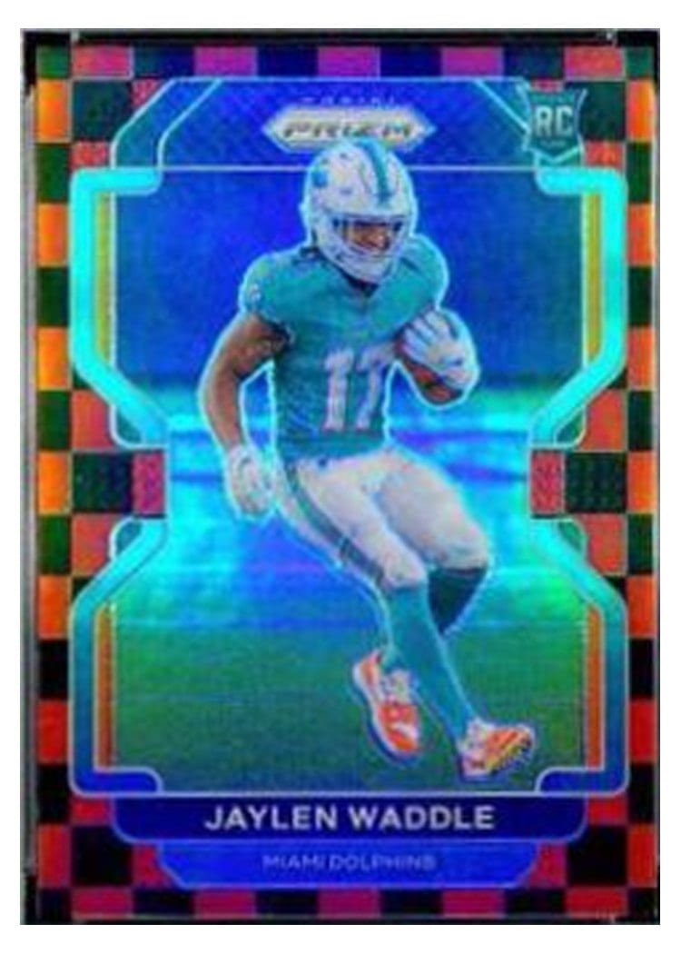 2021 Panini Prizm Base Set Jaylen Waddle #338 card