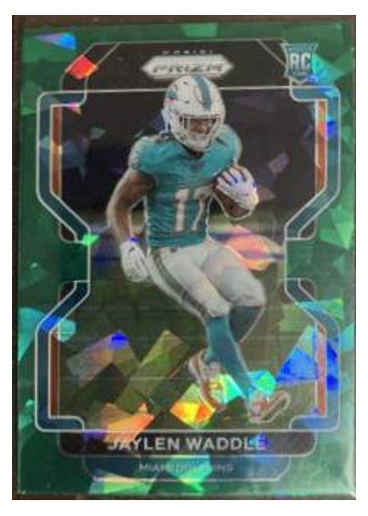 2021 Panini Prizm Base Set Jaylen Waddle #338 card