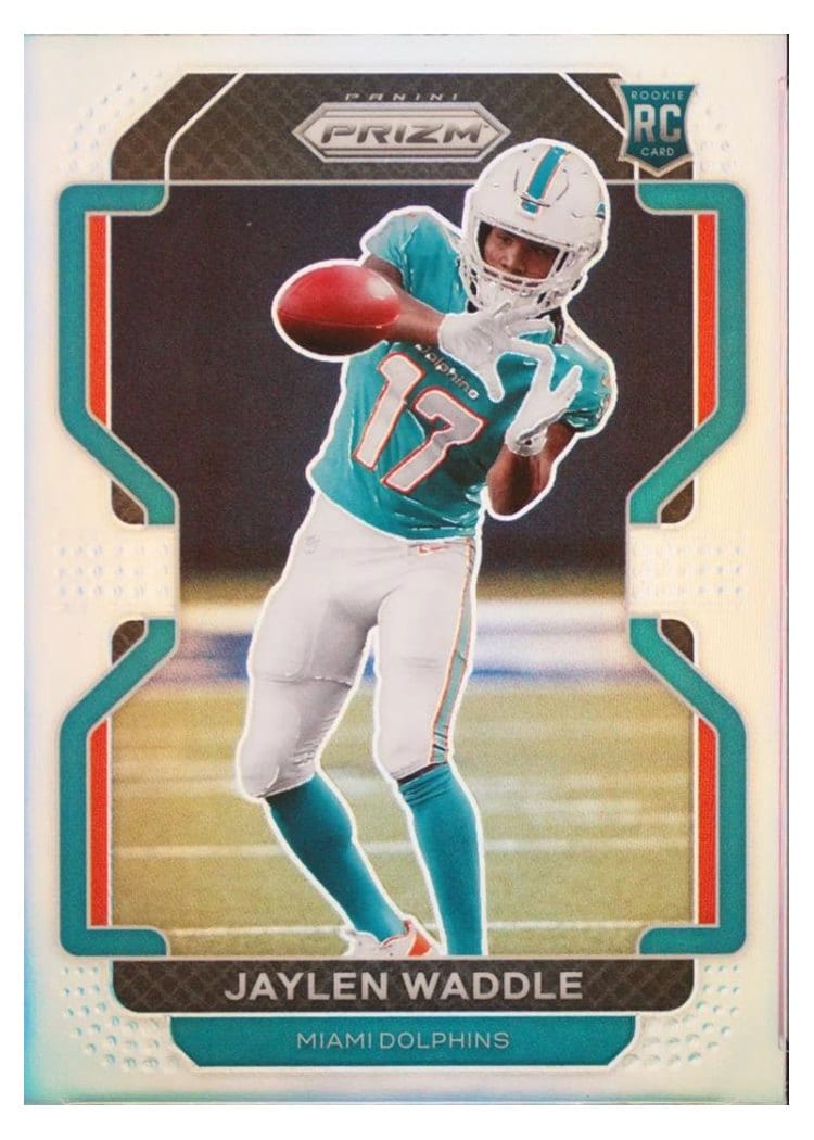 2021 Panini Prizm Base Set Jaylen Waddle #338 card