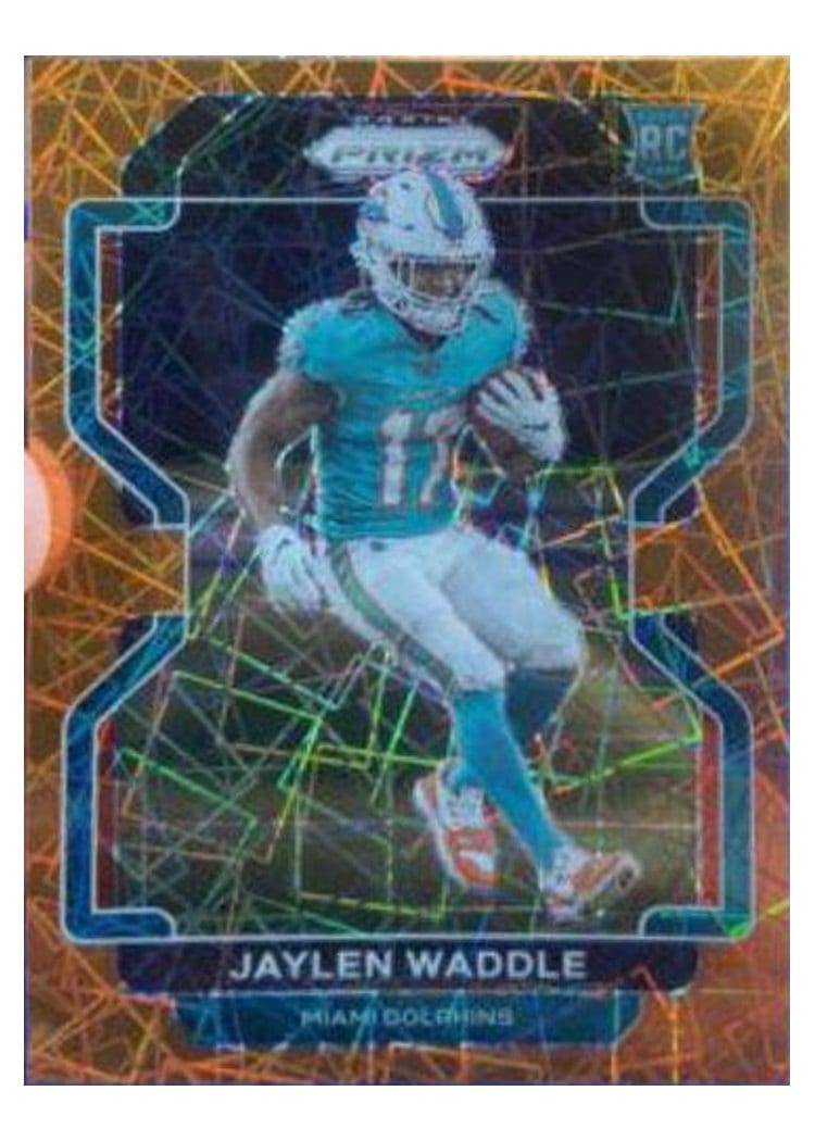 2021 Panini Prizm Base Set Jaylen Waddle #338 card