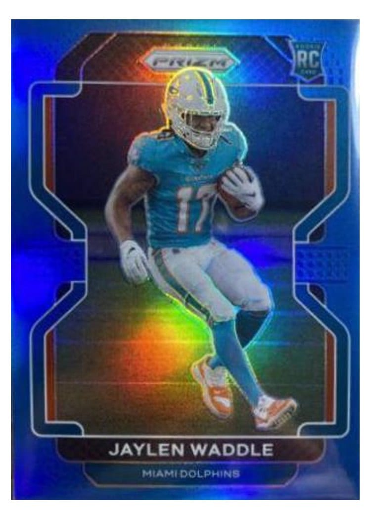 2021 Panini Prizm Base Set Jaylen Waddle #338 card