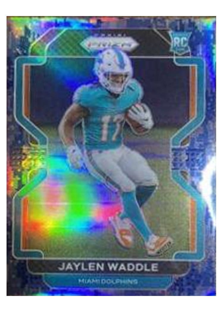 2021 Panini Prizm Base Set Jaylen Waddle #338 card