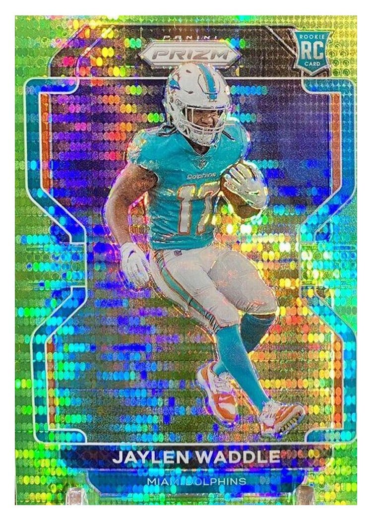 2021 Panini Prizm Base Set Jaylen Waddle #338 card