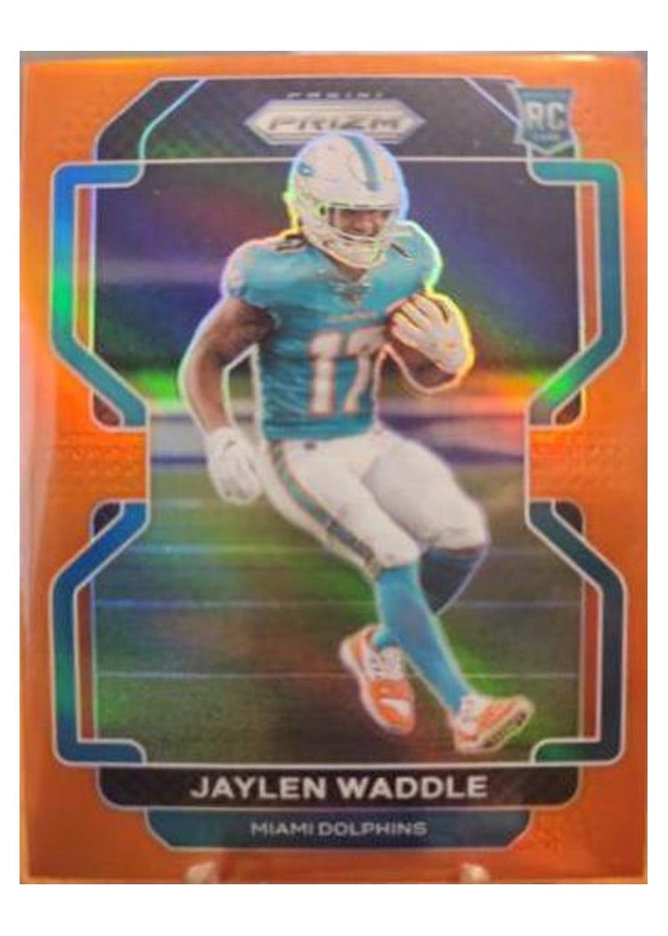 2021 Panini Prizm Base Set Jaylen Waddle #338 card
