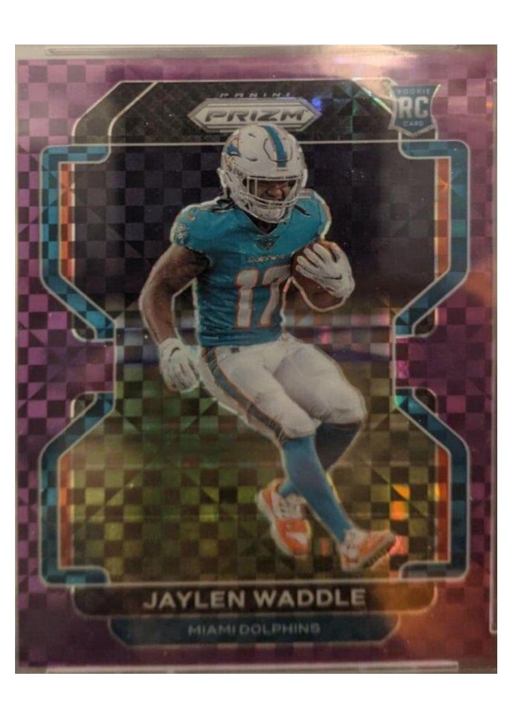 2021 Panini Prizm Base Set Jaylen Waddle #338 card