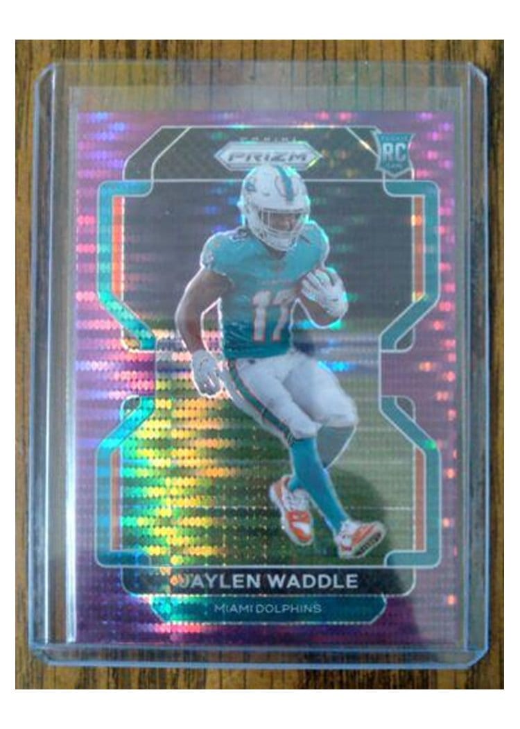 2021 Panini Prizm Base Set Jaylen Waddle #338 card