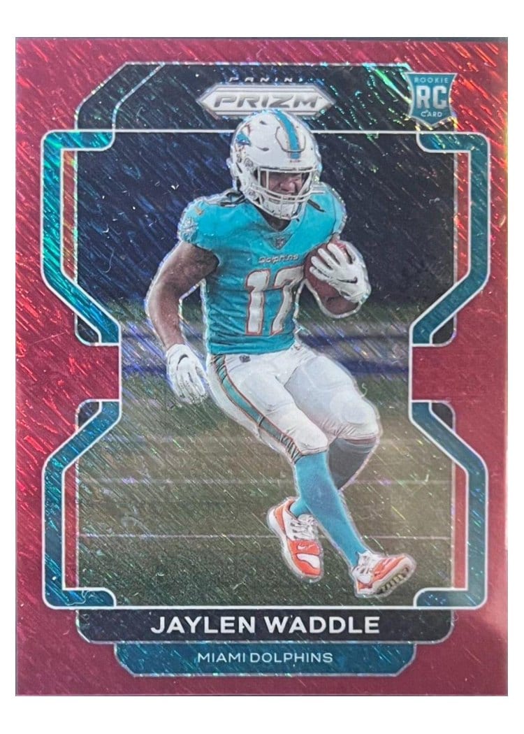 2021 Panini Prizm Base Set Jaylen Waddle #338 card