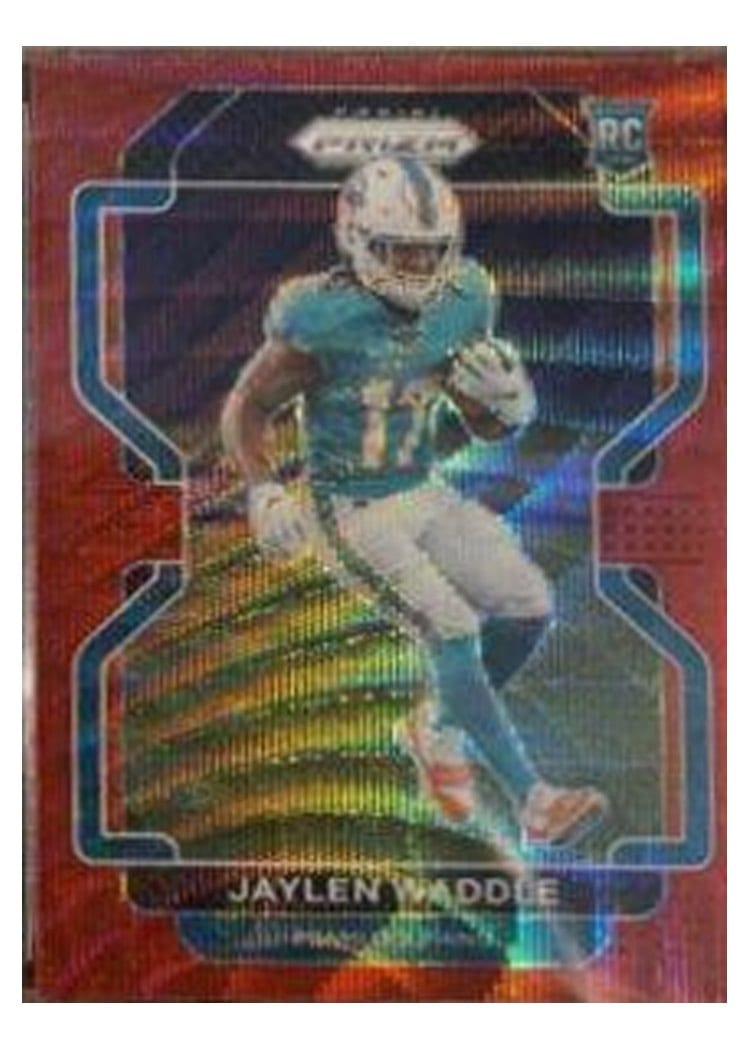 2021 Panini Prizm Base Set Jaylen Waddle #338 card