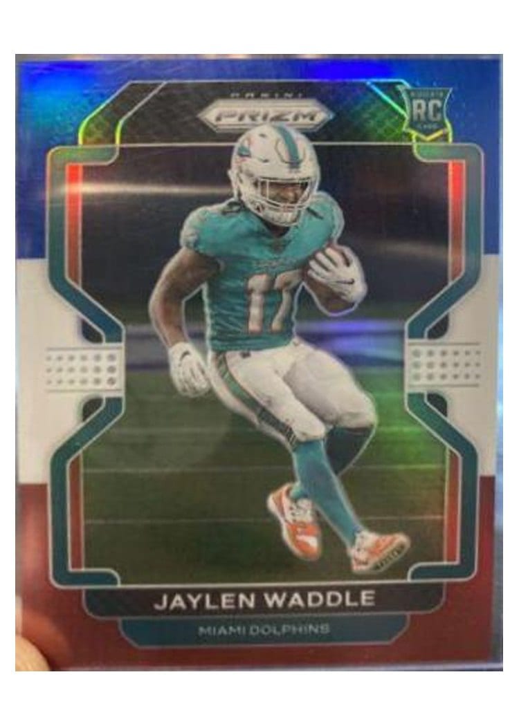 2021 Panini Prizm Base Set Jaylen Waddle #338 card