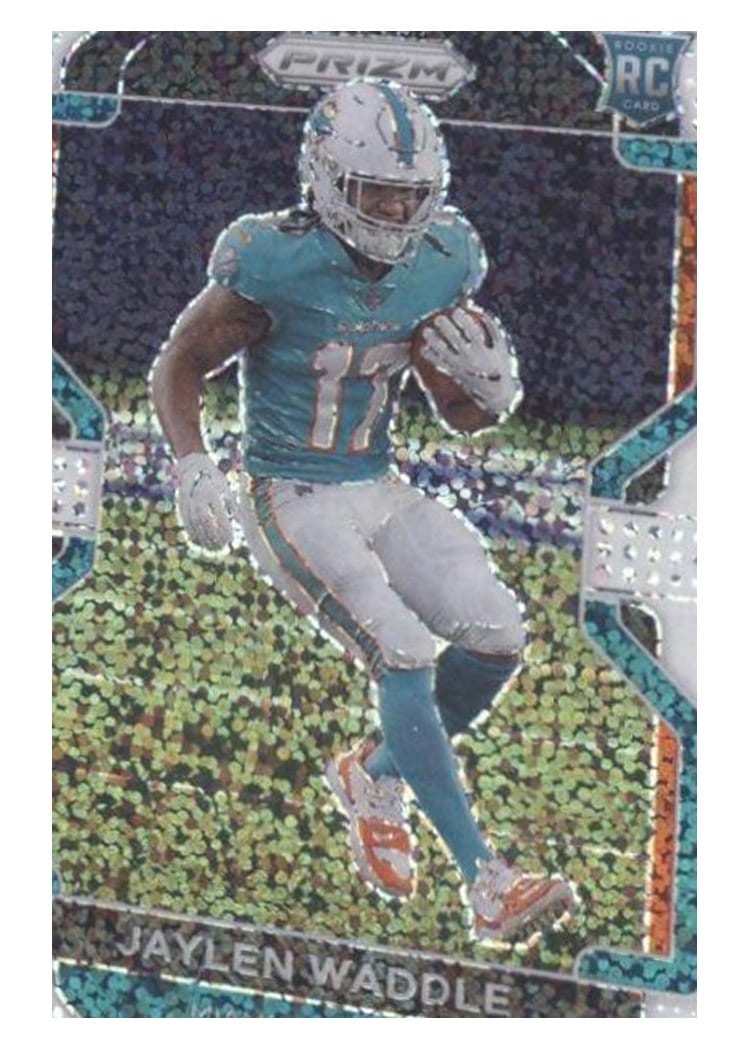 2021 Panini Prizm Base Set Jaylen Waddle #338 card