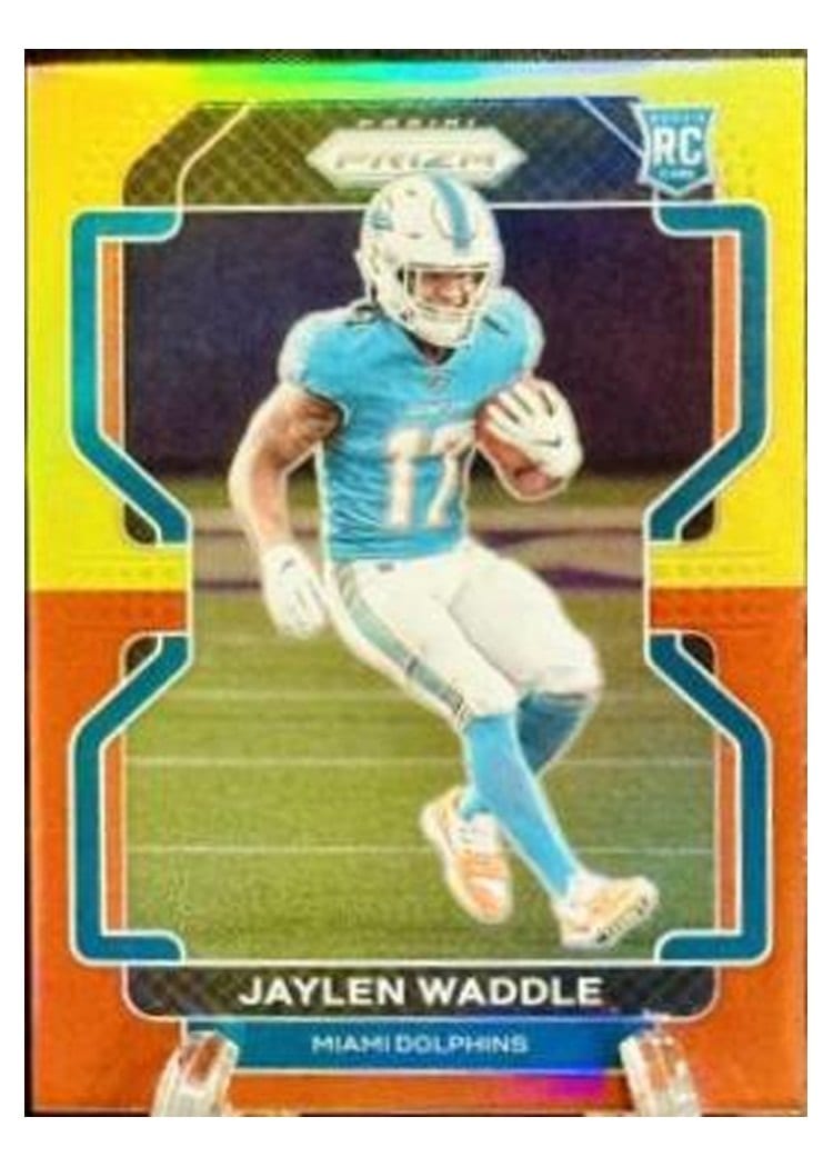 2021 Panini Prizm Base Set Jaylen Waddle #338 card