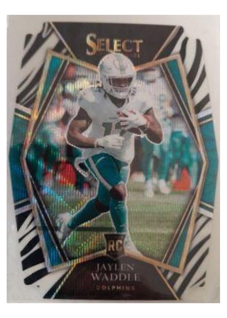 2021 Panini Select Base Set Jaylen Waddle #148 card