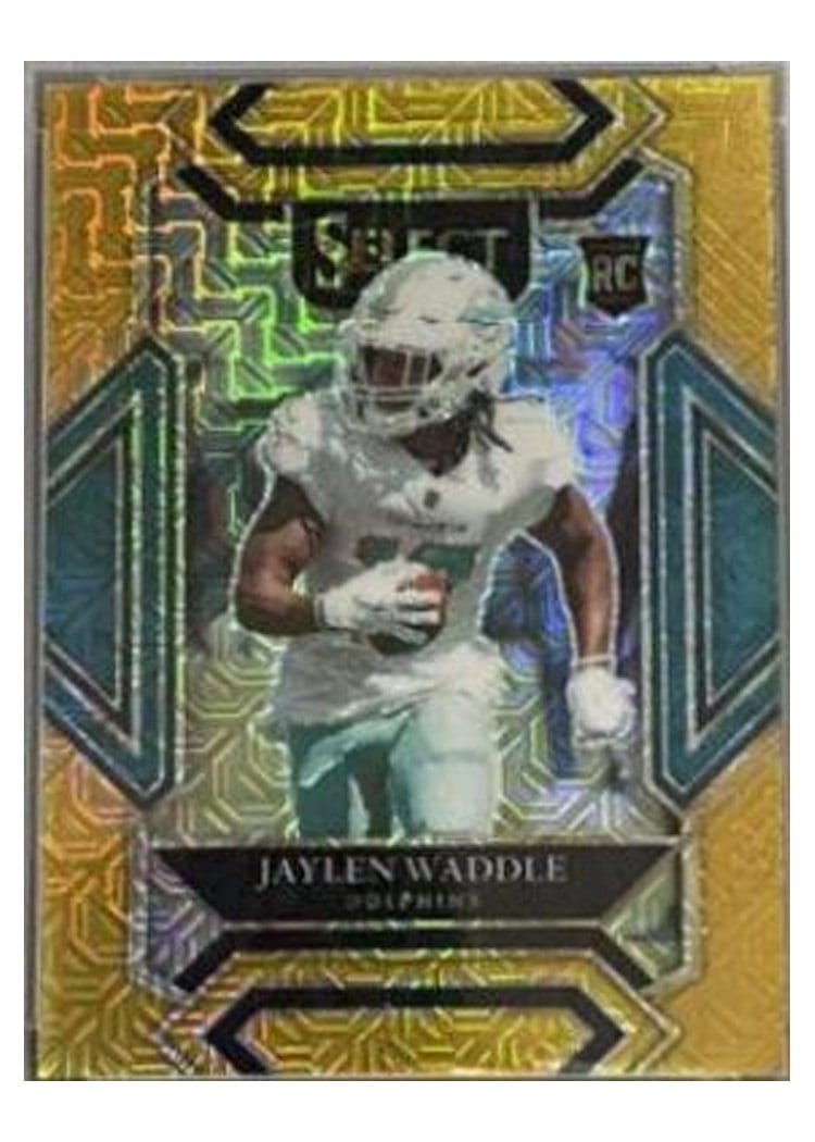 2021 Panini Select Base Set Jaylen Waddle #348 card