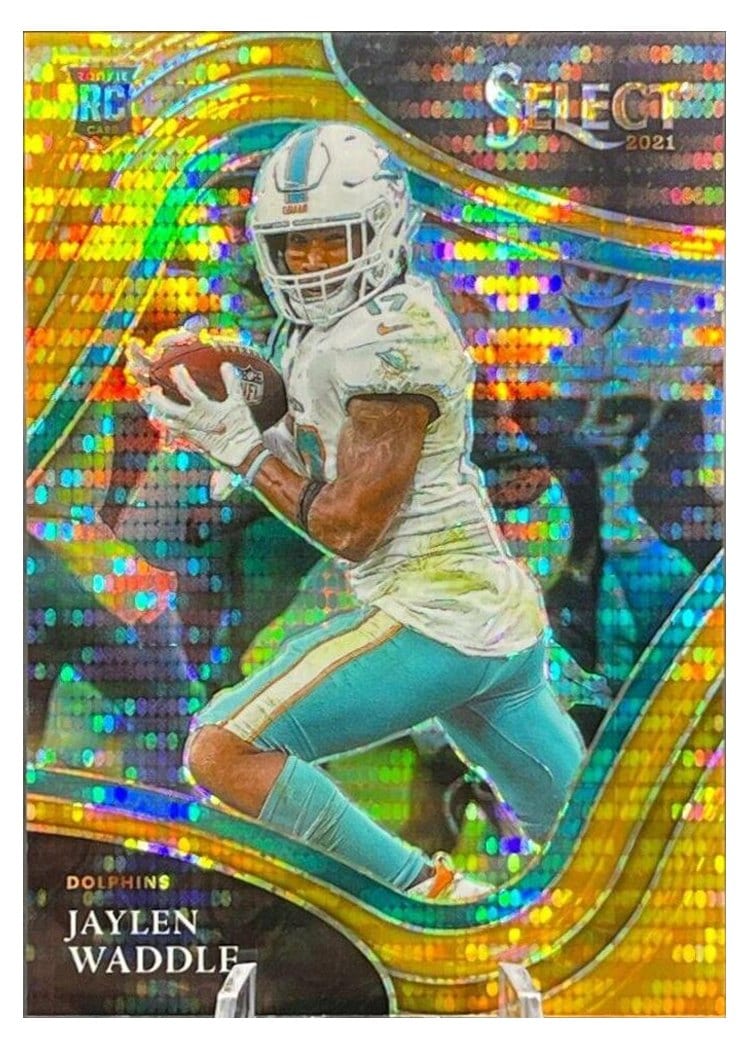 2021 Panini Select Base Set Jaylen Waddle #348 card