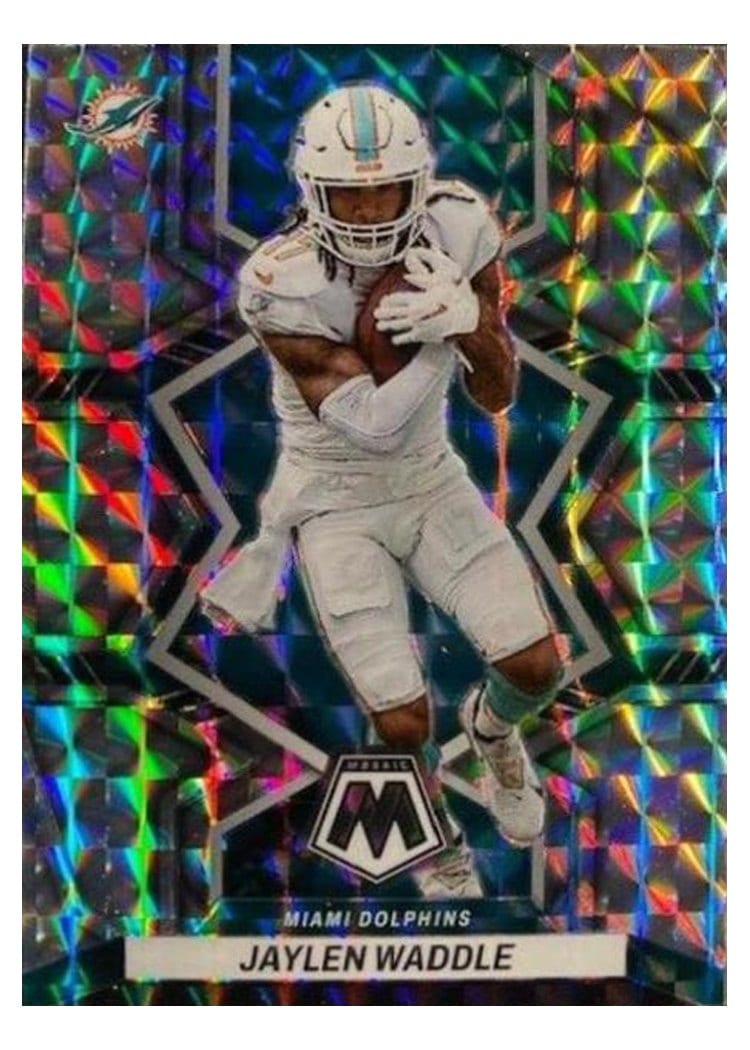 2022 Panini Mosaic Base Set Jaylen Waddle Mosaic #122 card