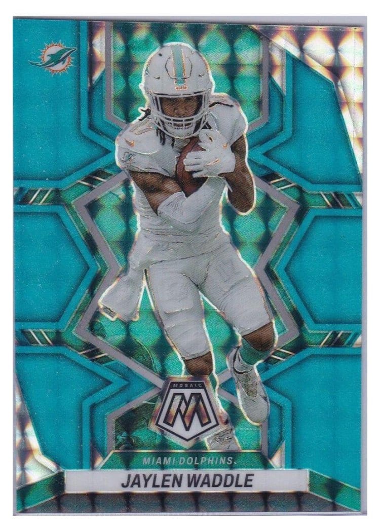2022 Panini Mosaic Base Set Jaylen Waddle #122 card