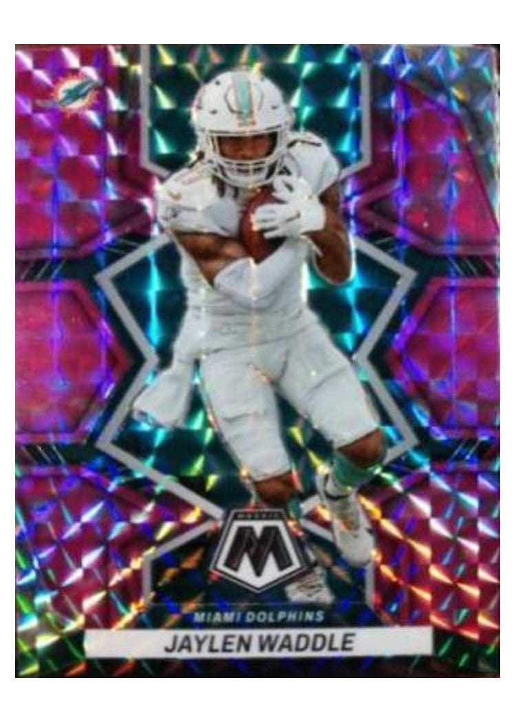 2022 Panini Mosaic Base Set Jaylen Waddle #122 card