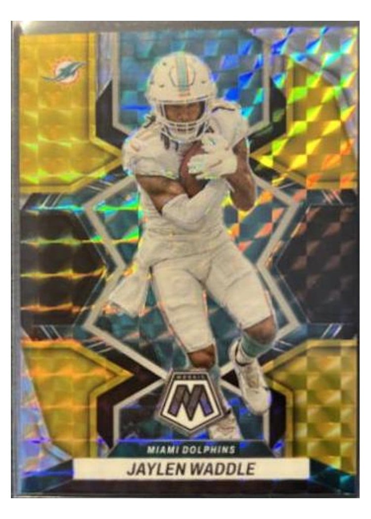 2022 Panini Mosaic Base Set Jaylen Waddle #122 card