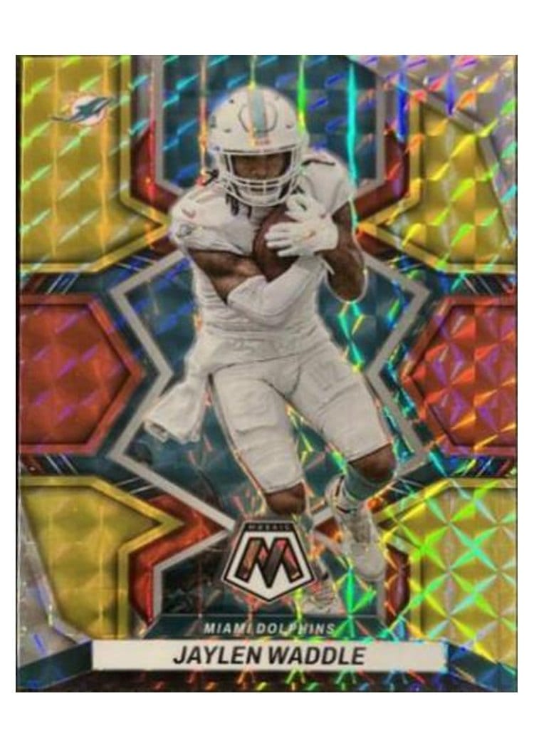 2022 Panini Mosaic Base Set Jaylen Waddle #122 card