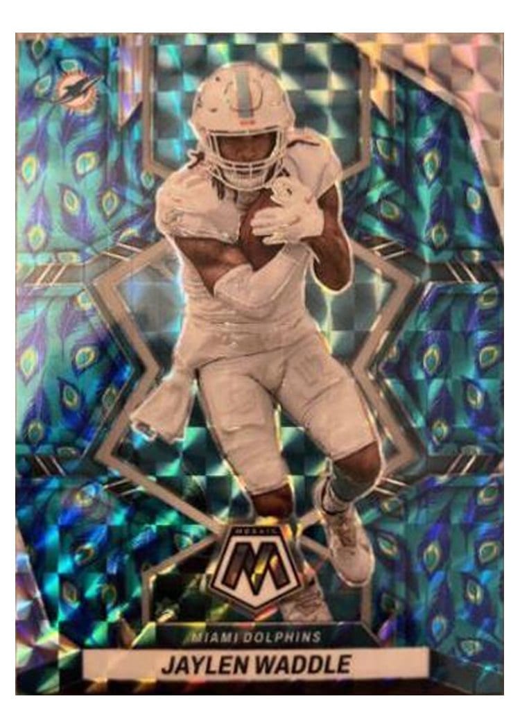 2022 Panini Mosaic Base Set Jaylen Waddle #122 card