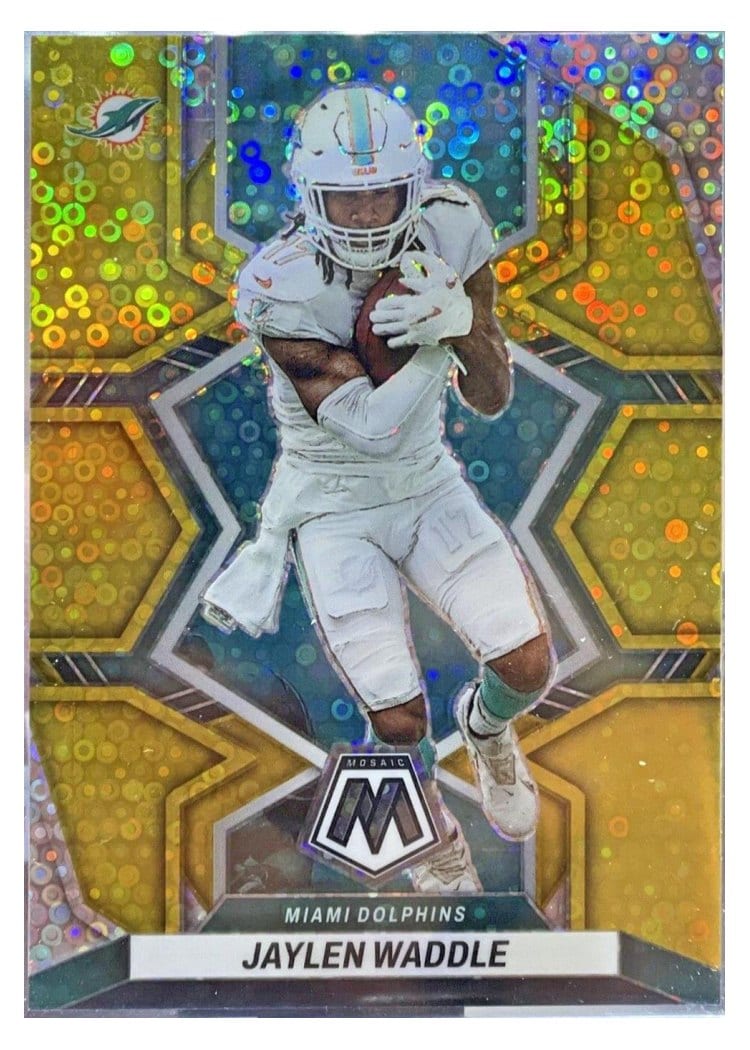 2022 Panini Mosaic Base Set Jaylen Waddle #122 card