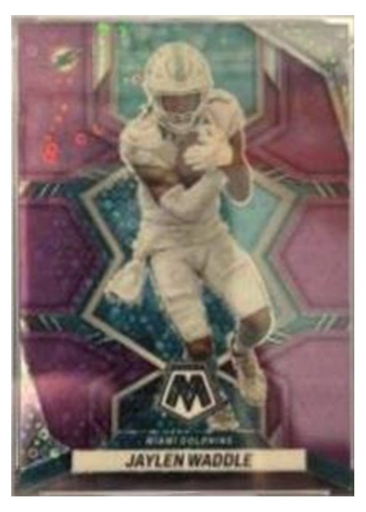 2022 Panini Mosaic Base Set Jaylen Waddle #122 card