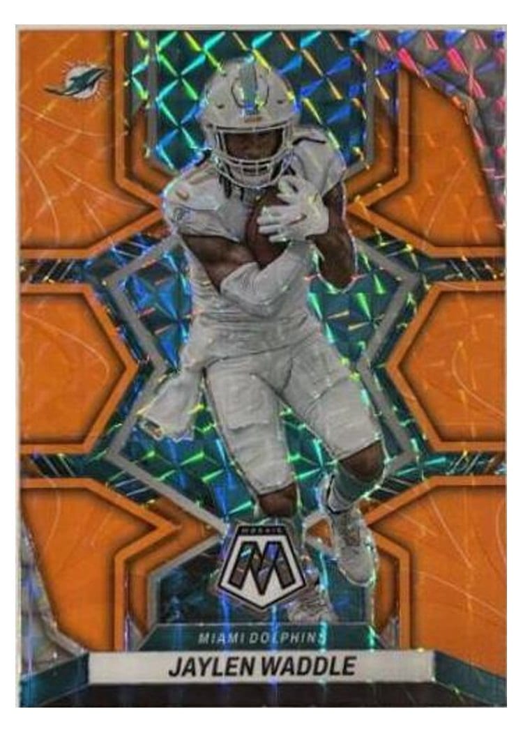 2022 Panini Mosaic Base Set Jaylen Waddle #122 card