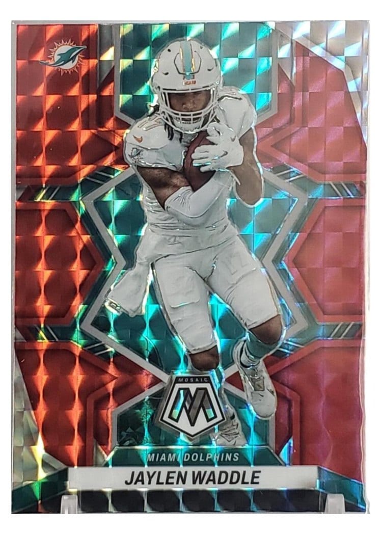 2022 Panini Mosaic Base Set Jaylen Waddle #122 card