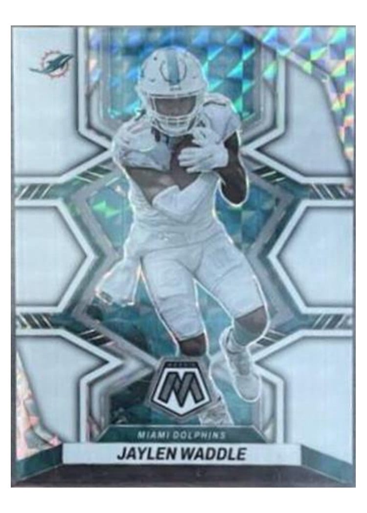 2022 Panini Mosaic Base Set Jaylen Waddle #122 card
