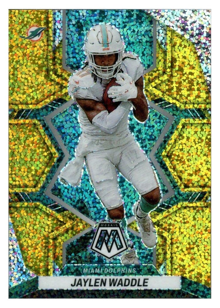 2022 Panini Mosaic Base Set Jaylen Waddle #122 card