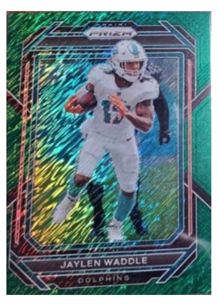 2022 Panini Prizm Base Set Jaylen Waddle #181 card