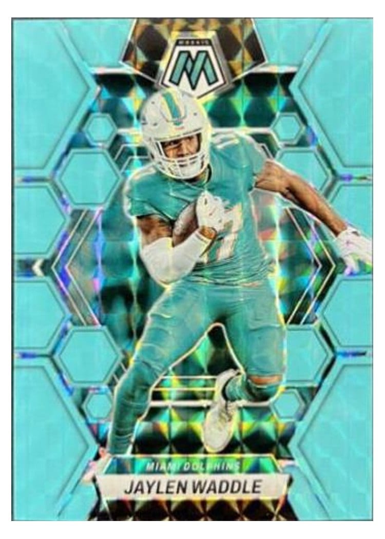 2023 Panini Mosaic Base Set Jaylen Waddle #145 card