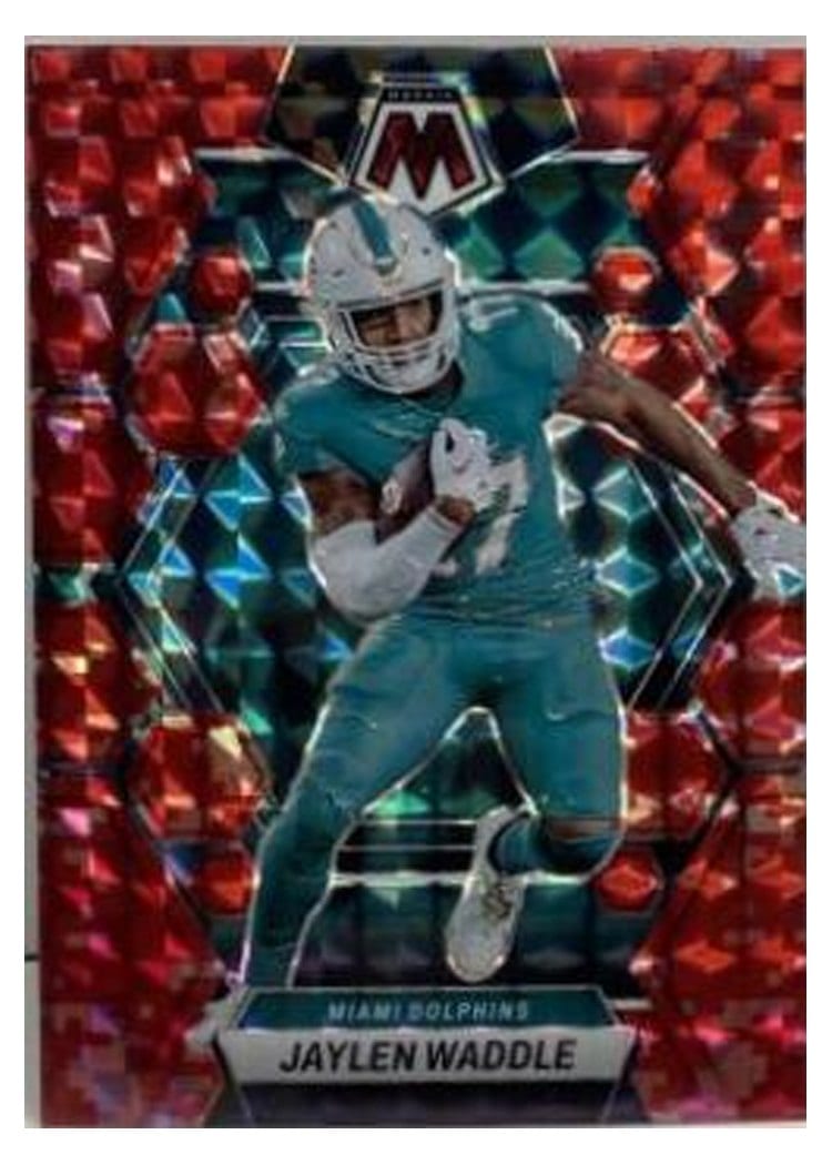 2023 Panini Mosaic Base Set Jaylen Waddle #145 card