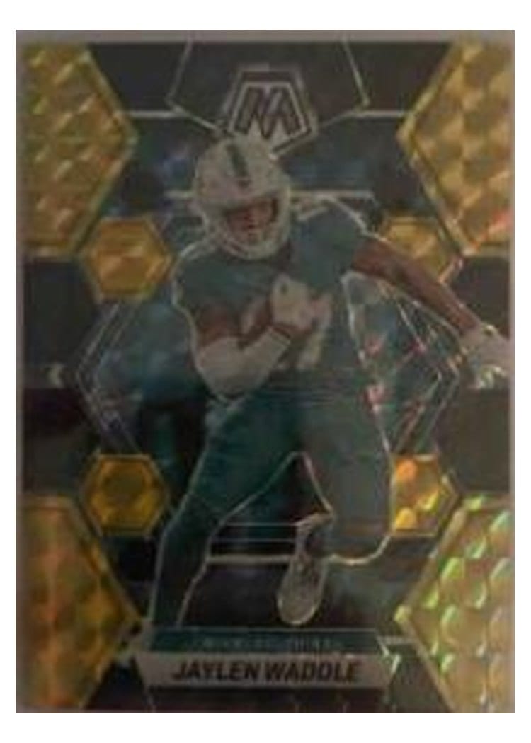2023 Panini Mosaic Base Set Jaylen Waddle #145 card