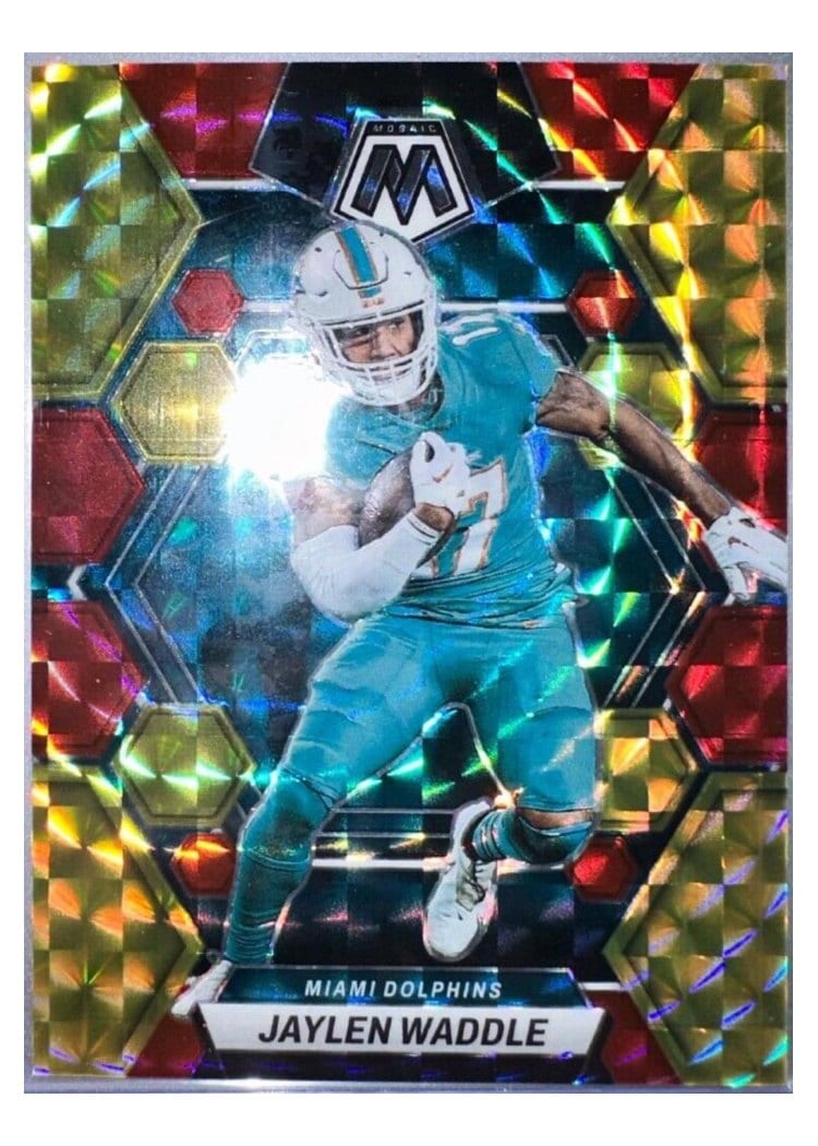 2023 Panini Mosaic Base Set Jaylen Waddle #145 card