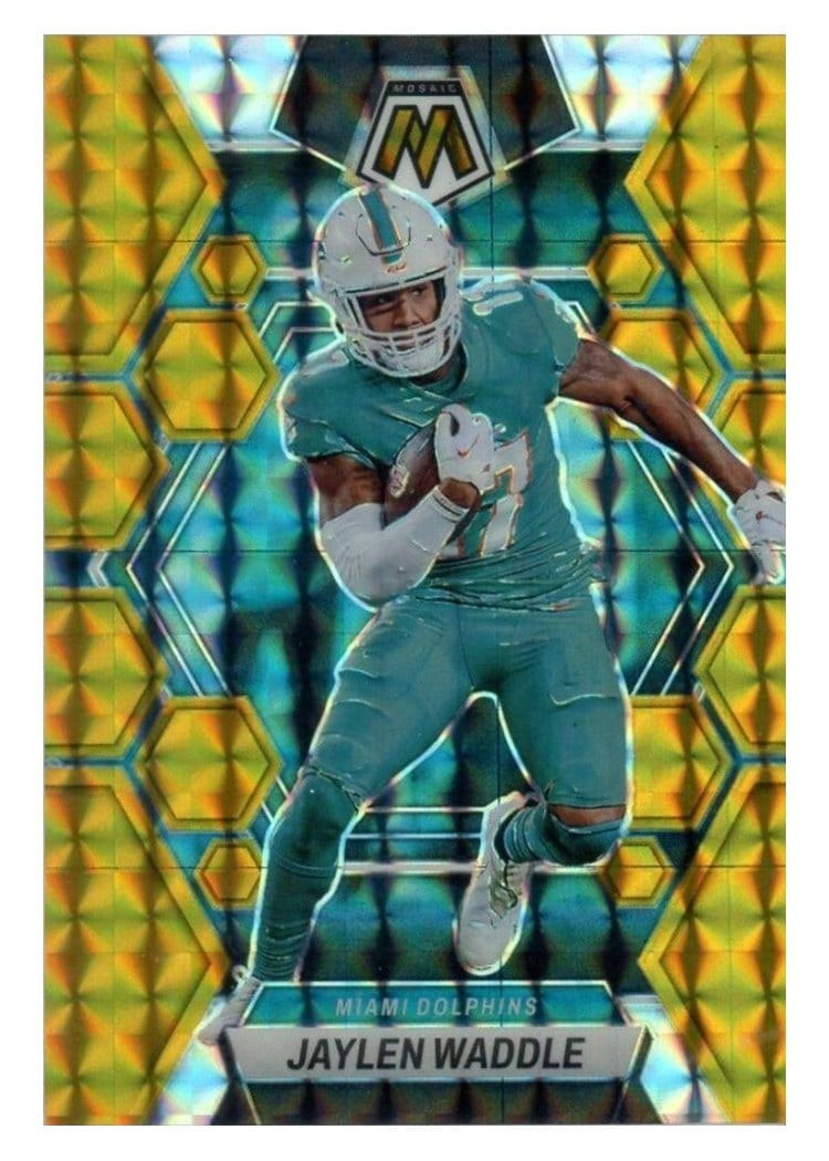 2023 Panini Mosaic Base Set Jaylen Waddle #145 card