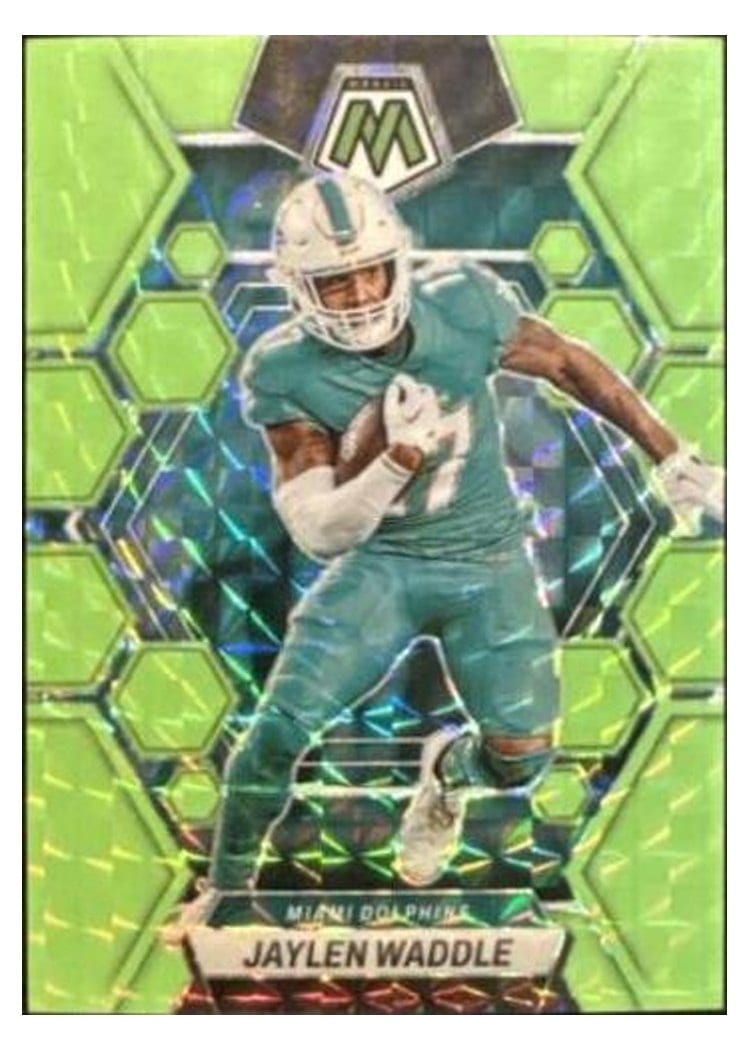 2023 Panini Mosaic Base Set Jaylen Waddle #145 card