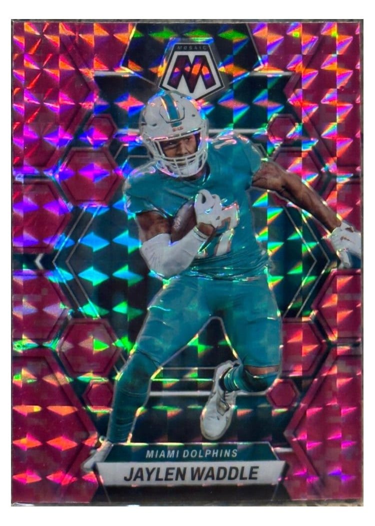2023 Panini Mosaic Base Set Jaylen Waddle #145 card