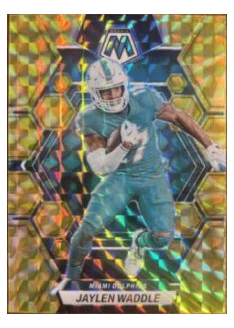 2023 Panini Mosaic Base Set Jaylen Waddle #145 card