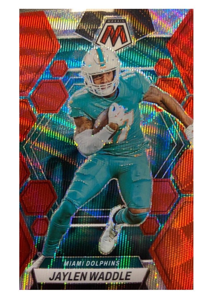 2023 Panini Mosaic Base Set Jaylen Waddle #145 card
