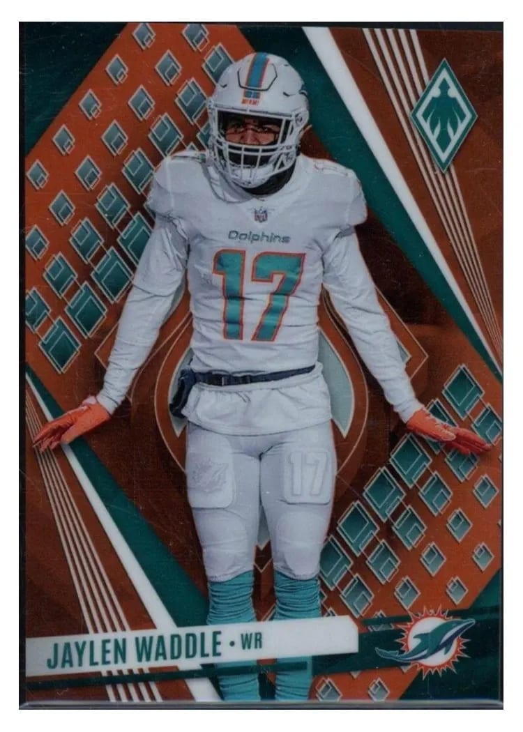 2023 Panini Phoenix Base Set Jaylen Waddle Orange #92 card