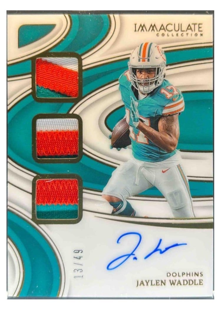 2024 Panini Immaculate Collection Immaculate Players Collection Autographs Jaylen Waddle #9 card