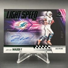 2024 Panini Luminance Light Speed Ink Jaylen Waddle #LSI-JWE card