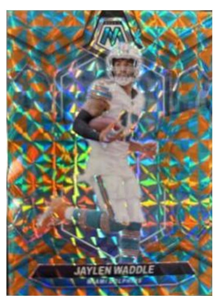 2024 Panini Mosaic Base Set Jaylen Waddle Peacock Choice #138 card