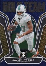 2024 Panini Totally Certified Gold Team Jaylen Waddle #12 card