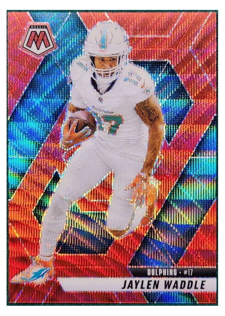 2025 Panini Mosaic Base Set Jaylen Waddle #155 card